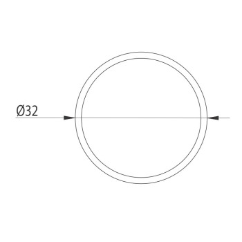 Aluprofil - D32 - Kék