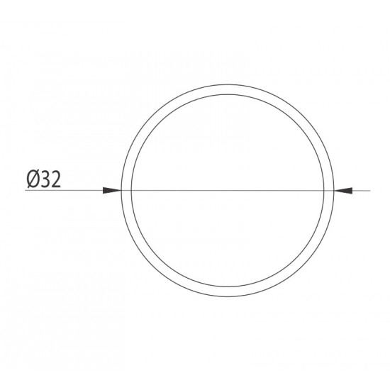 Aluprofil - D32 - Kék