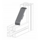 Zárókupak sarokelemhez - 40x18 - Fekete Zárókupak sarokelemhez - 40x18 - Fekete