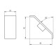 Zárókupak sarokelemhez - 40x25 - Fekete Zárókupak sarokelemhez - 40x25 - Fekete