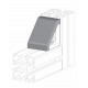 Zárókupak sarokelemhez - 28x27 - Fekete Zárókupak sarokelemhez - 28x27 - Fekete