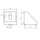 Sarokelem - 43x43 - Alu változat - H10 Sarokelem - 43x43 - Alu változat - H10