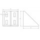 Sarokelem - 80x80 - Alu változat Sarokelem - 80x80 - Alu változat