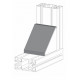 Zárókupak sarokelemhez - 86x86 - Fekete Zárókupak sarokelemhez - 86x86 - Fekete