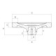 VR2F D100 2-küllős kézikerék, d4mm furattal, Duroplast, markolat nélkül. VR2F D100 2-küllős kézikerék, d4mm furattal, Duroplast, markolat nélkül.