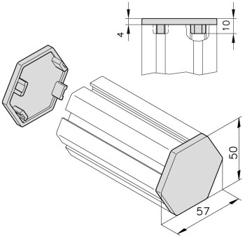 Zárókupak - 50x57