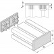 Zárókupak - 40x80 - szürke Zárókupak - 40x80 - szürke